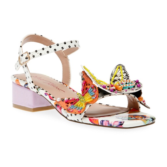 Betsey Johnson Lotty Butterfly Block-Heel Sandals - Picture 4 of 8